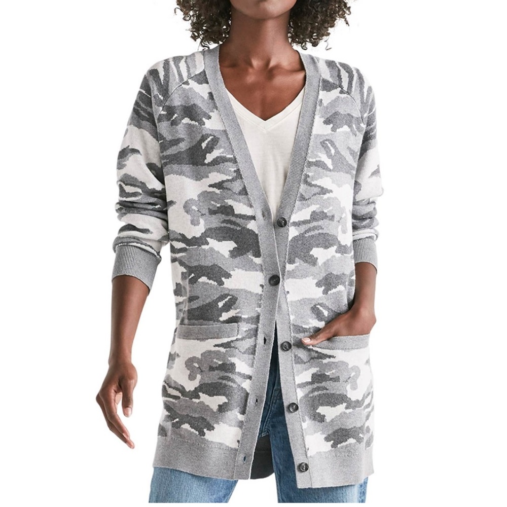 Lucky Brand Camo Cardigan